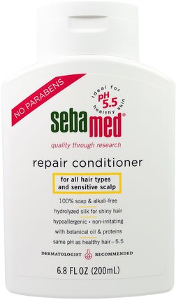Repair Conditioner, 6.8 fl oz (200 ml) by Sebamed USA, 洗澡，美容，頭髮，頭皮，洗髮水，護髮素，護髮素 HK 香港