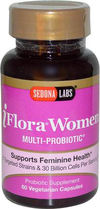 iFlora Women, Multi-Probiotic, 60 Veggie Caps by Sedona Labs, 健康，女性，補品，益生菌 HK 香港