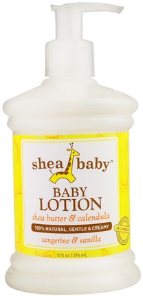 Baby Lotion, Tangerine & Vanilla, 10 fl oz (296 ml) by Shea Baby Shea Mama, 洗澡，美容，潤膚露，嬰兒潤膚露 HK 香港