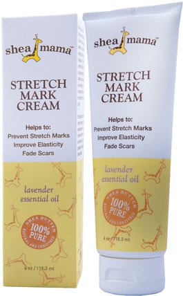 Stretch Mark Cream, 4 oz (118.3 ml) by Shea Baby Shea Mama, 健康，皮膚 HK 香港
