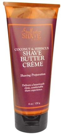 Shave Butter Creme, For Women, Coconut & Hibiscus, 6 oz (170 g) by Shea Moisture, 洗澡，美容，剃須膏 HK 香港