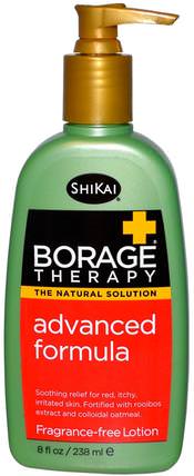 Borage Therapy, Advanced Formula Lotion, Fragrance-Free, 8 fl oz (238 ml) by Shikai, 洗澡，美容，潤膚露 HK 香港
