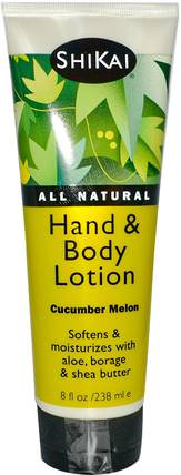 Hand & Body Lotion, Cucumber Melon, 8 fl oz (238 ml) by Shikai, 洗澡，美容，潤膚露 HK 香港