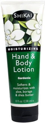 Hand & Body Lotion, Gardenia, 8 fl oz (238 ml) by Shikai, 健康，皮膚，潤膚露 HK 香港