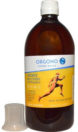 33.85 fl oz (1 l) by Silicium Laboratories Orgono Sports Recovery, 運動，運動，骨骼，骨質疏鬆症，關節健康 HK 香港
