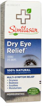 Dry Eye Relief, Sterile Eye Drops, 0.33 fl oz (10 ml) by Similasan, 健康，眼部護理，視力保健，滴眼液 HK 香港