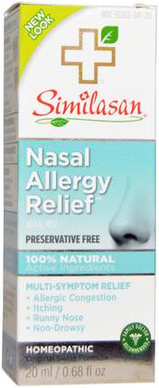 Nasal Allergy Relief, 0.68 fl oz (20 ml) by Similasan, 健康，鼻腔健康，鼻腔噴霧劑，過敏，過敏 HK 香港