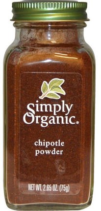 2.65 oz (75 g) by Simply Organic Organic Chipotle Powder, 食物，香料和調味料 HK 香港
