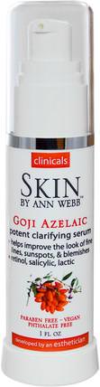 Clinicals, Goji Azelaic Potent Clarifying Serum, 1 fl oz by Skin By Ann Webb, 健康，皮膚血清，美容，面部護理，壬二酸 HK 香港
