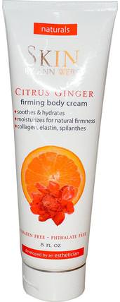 Firming Body Cream, Citrus Ginger, 8 fl oz by Skin By Ann Webb, 沐浴，美容，潤膚露，皮膚，橘皮組織 HK 香港