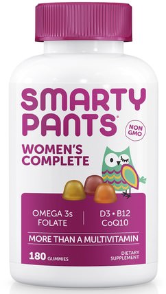 Womens Complete, 180 Gummies by SmartyPants, 維生素，多種維生素，多種維生素gummies，女性多種維生素 HK 香港