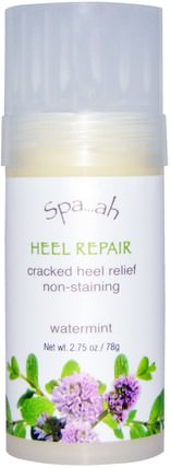 Spa.ah, Heel Repair, Watermint, 2.75 oz (78 g) by Smith & Vandiver, 洗澡，美容，膏霜腳 HK 香港