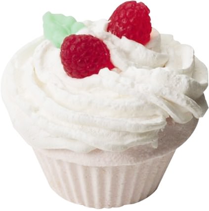The Fizzy Baker, Cupcake Bath Fizz, Raspberry, 5.25 oz (148 g) by Smith & Vandiver, 洗澡，美容，浴鹽 HK 香港