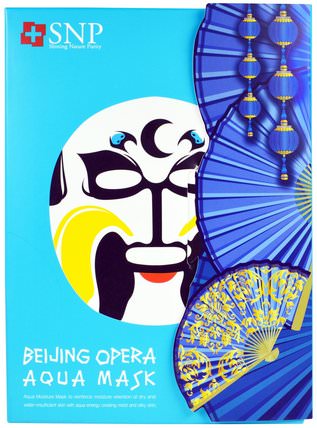Beijing Opera Aqua Mask, 10 Masks x (25 ml) Each by SNP, 洗澡，美容，面膜，面膜 HK 香港
