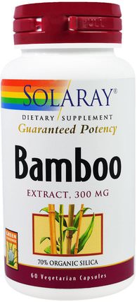 Bamboo, Extract, 300 mg, 60 Veggie Caps by Solaray, 健康，骨骼，骨質疏鬆症 HK 香港