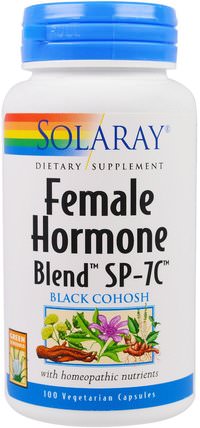 Female Hormone Blend SP-7C, 100 Vegetarian Capsules by Solaray, 健康，女性，黑升麻 HK 香港