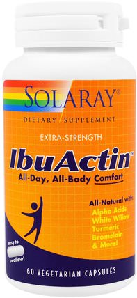 IbuActin, Extra-Strength, 60 Veggie Caps by Solaray, 健康，骨骼，骨質疏鬆症，關節健康 HK 香港