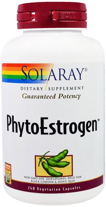 PhytoEstrogen, 240 Veggie Caps by Solaray, 健康，女性 HK 香港