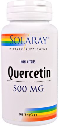 Quercetin, 500 mg, 90 Veggie Caps by Solaray, 補充劑，槲皮素 HK 香港