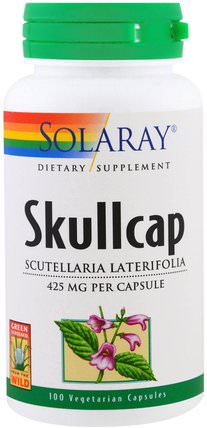 Skullcap, 100 Veggie Caps by Solaray, 草藥，黃芩 HK 香港