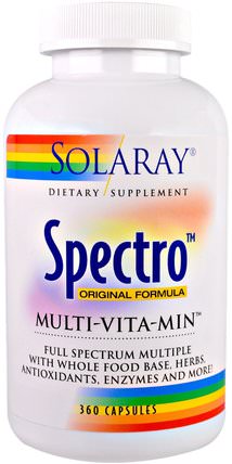 Spectro, Multi-Vita-Min, Original Formula, 360 Capsules by Solaray, 維生素，多種維生素 HK 香港
