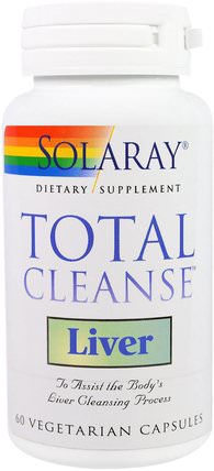 Total Cleanse, Liver, 60 Veggie Caps by Solaray, 健康，排毒 HK 香港