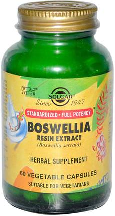 Boswellia Resin Extract, 60 Vegetable Capsules by Solgar, 健康，女性，boswellia HK 香港