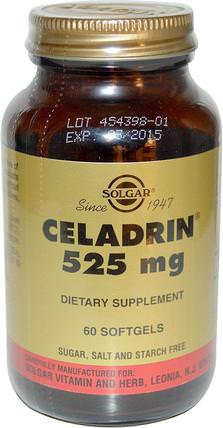 Celadrin, 525 mg, 60 Softgels by Solgar, 健康，炎症，celadrin HK 香港