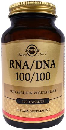 RNA / DNA 100/100, 100 Tablets by Solgar, 補品，rna，dna HK 香港