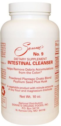 No. 9, Intestinal Cleanser, 10 oz by Sonnes, 健康，排毒 HK 香港