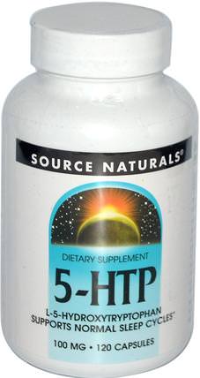 5-HTP, 100 mg, 120 Capsules by Source Naturals, 補充劑，5-htp，5-htp 100 mg HK 香港