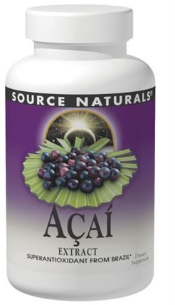 Acai Extract, 500 mg, 120 Capsules by Source Naturals, 補品，水果提取物，超級水果，阿薩膠囊軟膠囊 HK 香港