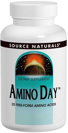 Amino Day, 1.000 mg, 120 Tablets by Source Naturals, 補充劑，氨基酸，丙氨酸 HK 香港