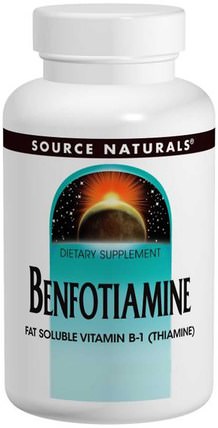 Benfotiamine, 150 mg, 60 Tablets by Source Naturals, 補充劑，benfotiamine HK 香港