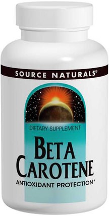 Beta Carotene, 25.000 IU, 250 Softgels by Source Naturals, 維生素，維生素a，β胡蘿蔔素 HK 香港