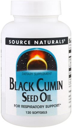 Black Cumin Seed Oil, 120 Softgels by Source Naturals, 健康，炎症 HK 香港