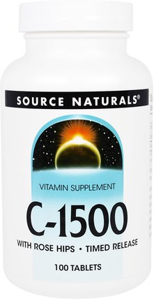 C-1500, 100 Tablets by Source Naturals, 維生素 HK 香港