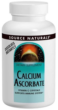 Calcium Ascorbate, 8 oz (226.8 g) by Source Naturals, 維生素，維生素C，礦物質 HK 香港