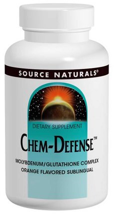 Chem-Defense, Orange Flavored Sublingual, 90 Tablets by Source Naturals, 補充劑，l穀胱甘肽，抗氧化劑，硒，鉬 HK 香港
