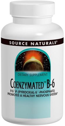 Coenzymated B-6, 300 mg, 30 Tablets by Source Naturals, 補充劑，輔酶b維生素 HK 香港