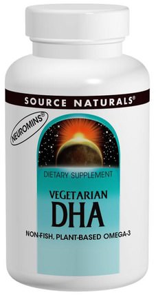 DHA, Vegetarian, 200 mg, 30 Softgels by Source Naturals, 補充劑，efa omega 3 6 9（epa dha），dha HK 香港