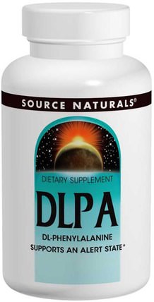 DLPA, 750 mg, 60 Tablets by Source Naturals, 補充劑，氨基酸，dl苯丙氨酸（dlpa） HK 香港
