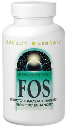 FOS, (Fructooligosaccharides), 100 Tablets by Source Naturals, 補充劑，益生菌 HK 香港