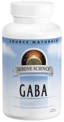GABA, 750 mg, 180 Capsules by Source Naturals, 補充劑，氨基酸 HK 香港