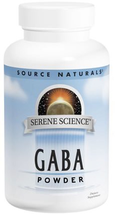 GABA Powder, 8 oz (226.8 g) by Source Naturals, 補充劑，gaba（γ氨基丁酸） HK 香港