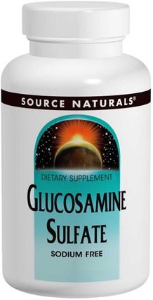Glucosamine Sulfate, 500 mg, 60 Capsules by Source Naturals, 補充劑，氨基葡萄糖硫酸鹽 HK 香港