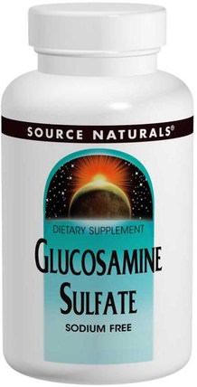 Glucosamine Sulfate Powder, Sodium Free, 16 oz (453.6 g) by Source Naturals, 補充劑，氨基葡萄糖硫酸鹽 HK 香港
