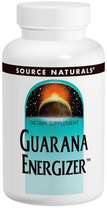 Guarana Energizer, 900 mg, 60 Tablets by Source Naturals, 健康，精力 HK 香港