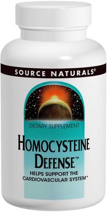 Homocysteine Defense, 120 Tablets by Source Naturals, 補充劑，tmg（無水甜菜鹼） HK 香港
