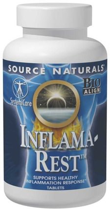 Inflama-Rest, 60 Tablets by Source Naturals, 草藥，黃芩，炎症 HK 香港